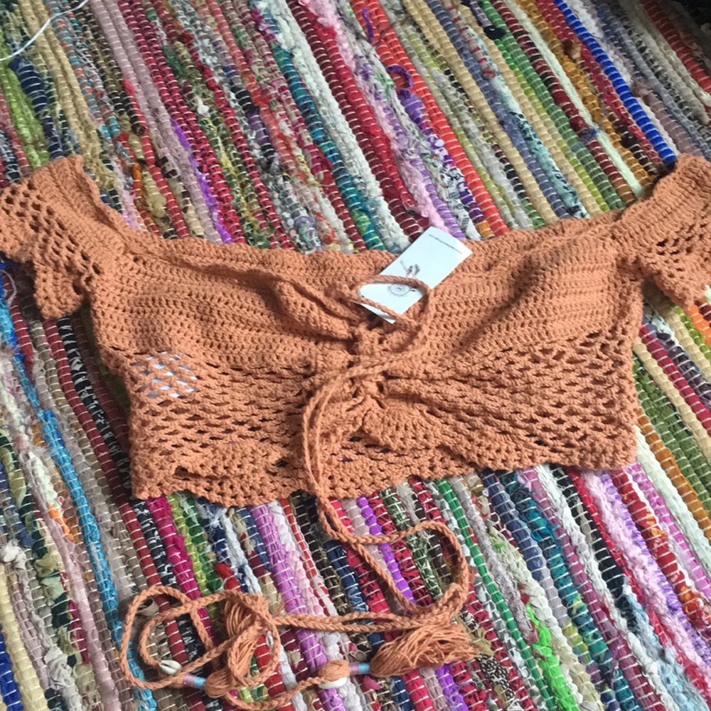 Crochet off the shoulder top